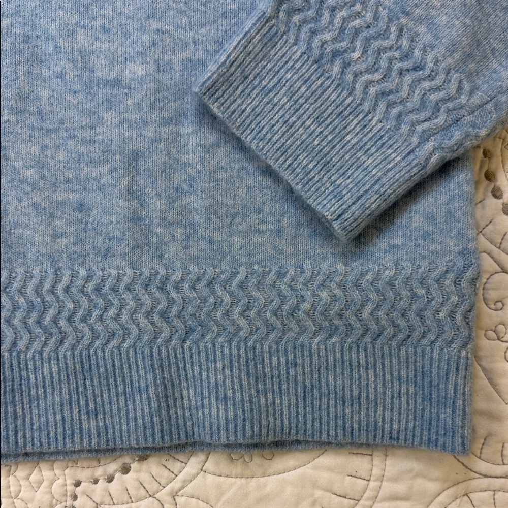 Style & Co. NWT Luxe Soft Light Blue Cardigan - Women’s Long Sleeve Sweater XL - Picture 4 of 10